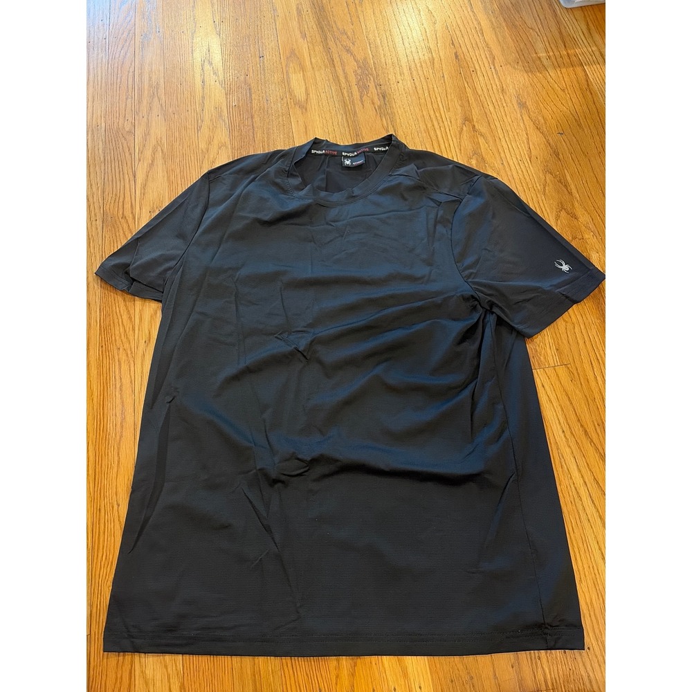 Spyder Active Mens ProWeb Performance T-Shirt Black Short Sleeve Medium SPM252